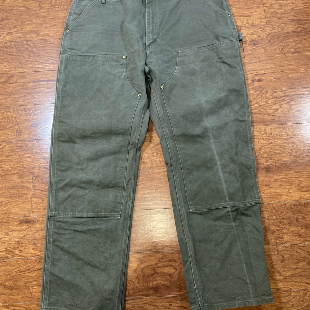 Carhartt Green Cargo Pants Durable Workwear